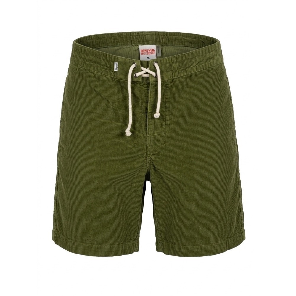 Birdwell Beach Britches Green Corduroy Lace Up Button Shorts M 2SH1-0025-GR3 New